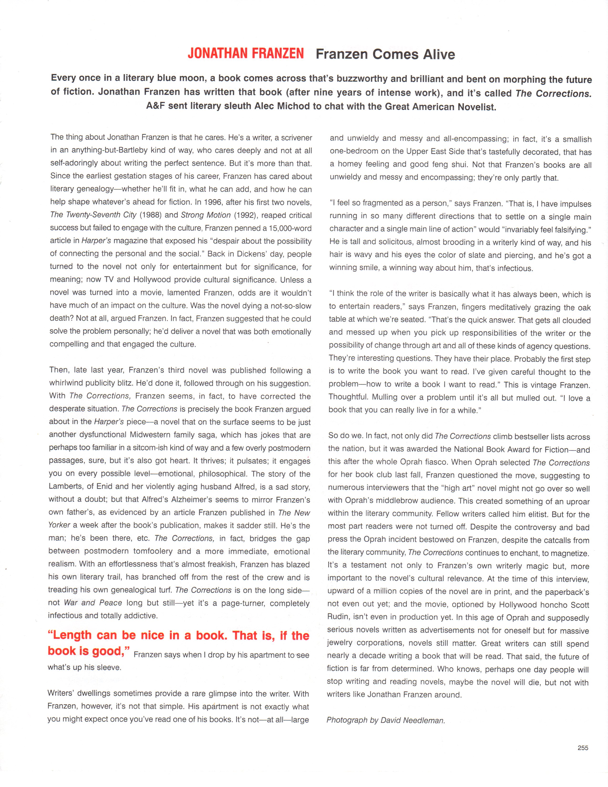 Franzen A&F article