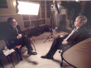 Interviewing Bush